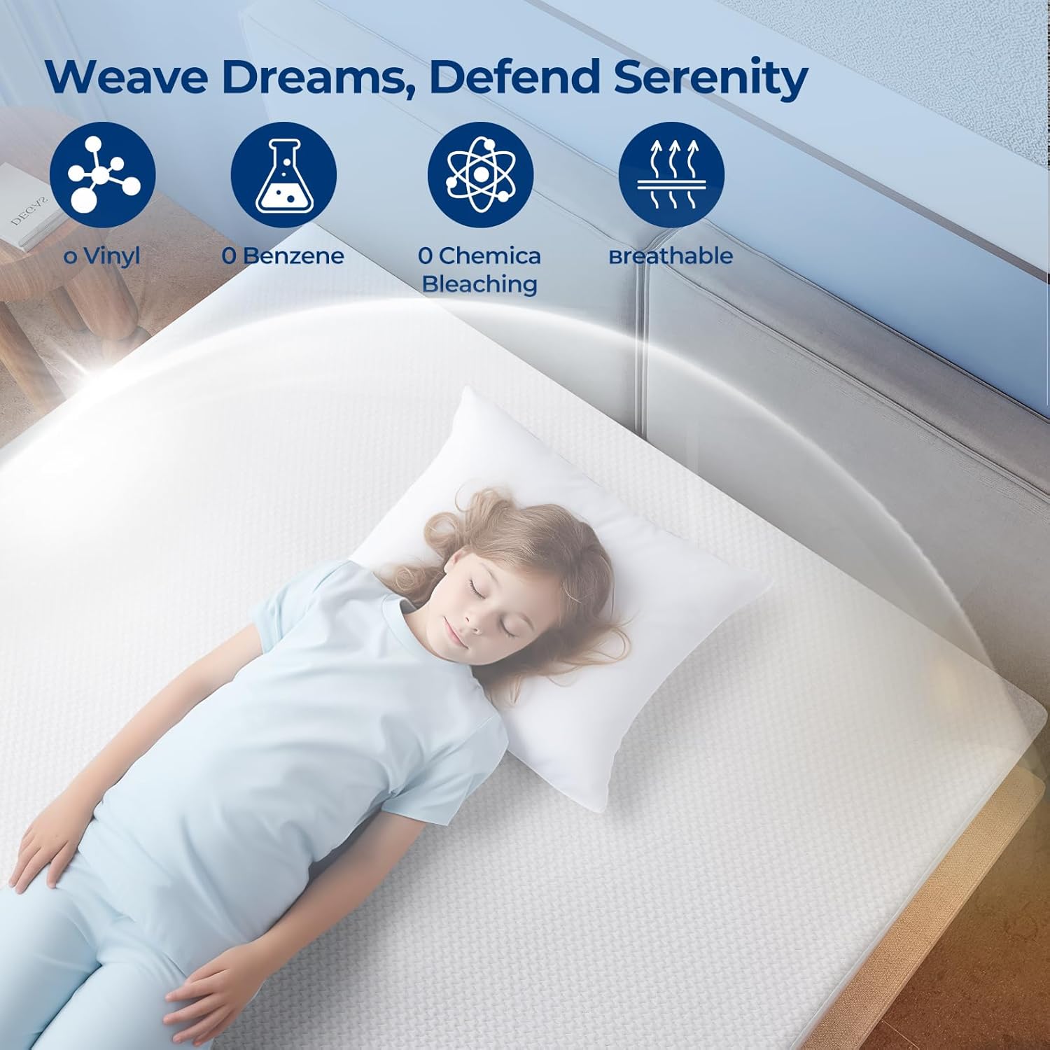 TASTELIFE Queen Size Mattress Protector - Waterproof & Breathable Cooling Cover | Ultra-Soft, Deep Pocket Fits 8-21”