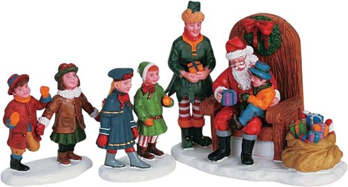 Lemax Village Collection - Visiting Santa Figurine | Charming Holiday Decor for Your Home