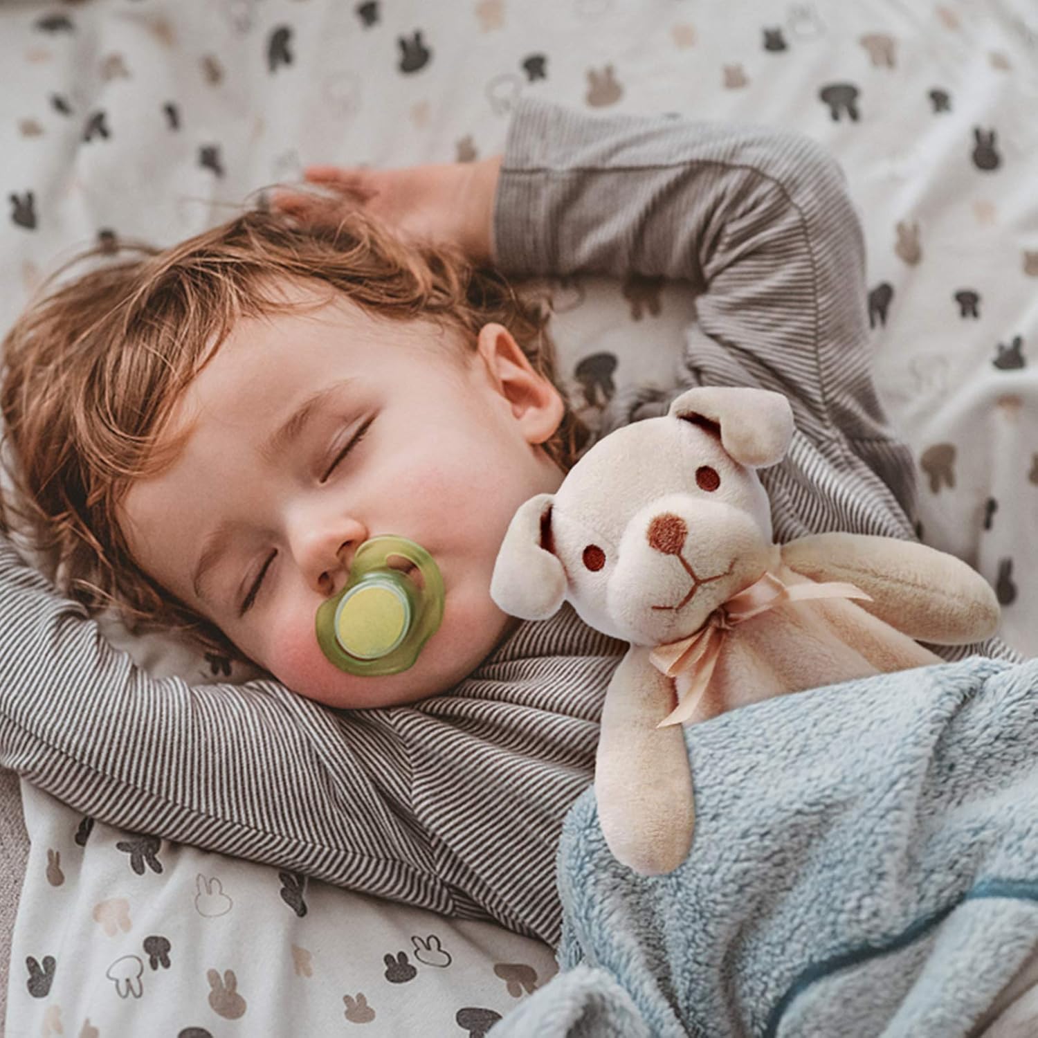 Pro Goleem Dog Security Blanket - Soft Brown Puppy Lovey for Boys & Girls | 16-Inch Snuggle Toy