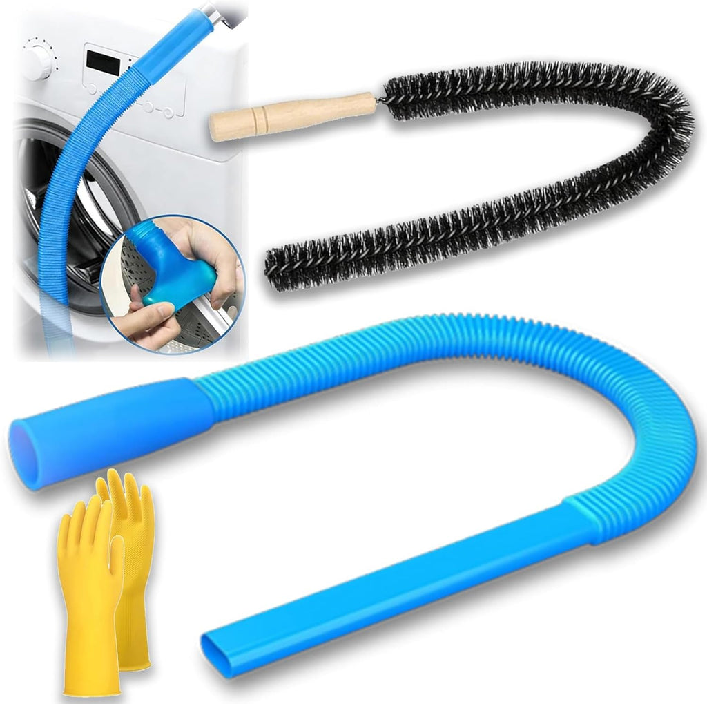 Skiennix Dryer Vent Cleaning Kit - Universal Lint Vacuum Attachment with Flexible Brush | Fits All Vacuum Cleaners