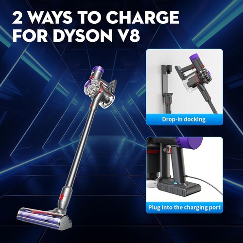 Dyson V8 Replacement Battery - 21.6V 7000mAh Li-ion for Absolute/Animal/Motorhead/Fluffy Vacuums