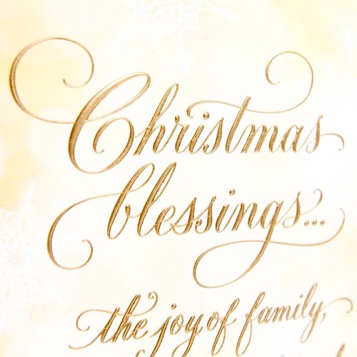 Hallmark Religious Boxed Christmas Cards, Christmas Blessings (16 Cards and 17 Envelopes)