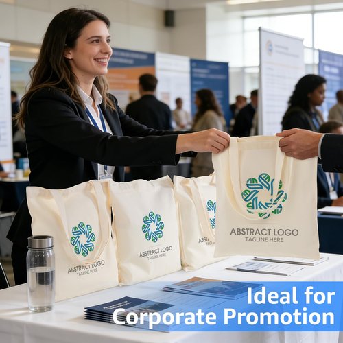 Lzerking 50 Pack Canvas Tote Bag Bulk for Small Business or Group, 13x15 Inches Blank Tote Bags for Sublimation, HTV, Screen Printing