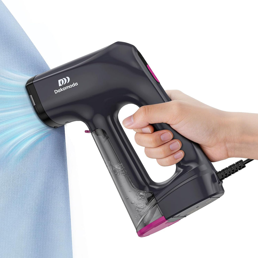 Skiennix Handheld Clothes Steamer - 3500Pa Suction, LED Display, 2-in-1 Ironing & Steaming, 160ml Tank
