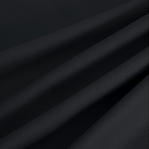 NICETOWN Room Darkening Draperies Curtains Panels, 2 Panels Black W52 x L84