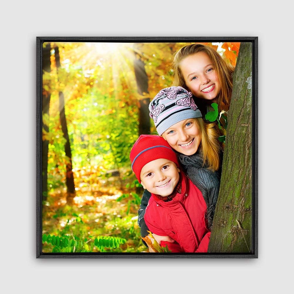 wall26 Framed Canvas Wall Art - Custom Home Decoration for Living Room & Bedroom | 16"x16", Black Frame