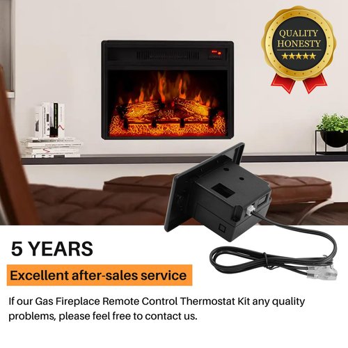 Gas Fireplace Remote Control Kit for Millivolt Valve, On/Off Fireplace Remote Control for skytech, Ambient, Majestic Fireplace and More, 5 Year Warranty