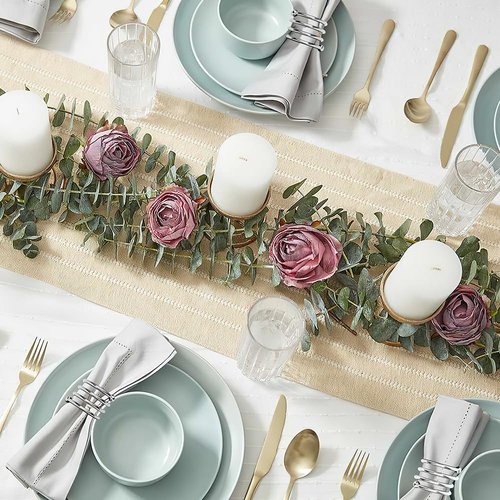 Silver Napkin Rings Sets of 12, Metal Napkin Holders Thanksgiving Fall Christmas Party Table Decorations Birthday Wedding Holiday Dinning Table Decor Gifts Idea for Home Host Family Gatherings