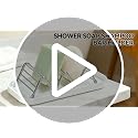 OZNER 304 Stainless Steel Wavy Soap Dish, M (7.4" x 3.2") Shower Soap Holder
