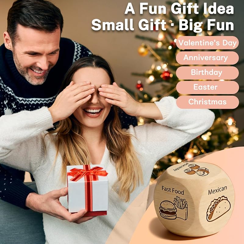 Food Dice Gift Set for Couples – Date Night Decisions