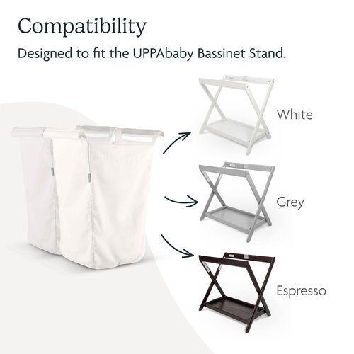 UPPAbaby Bassinet Stand Hamper Insert / Dual-Compartment and Carry Handles / Durable Construction