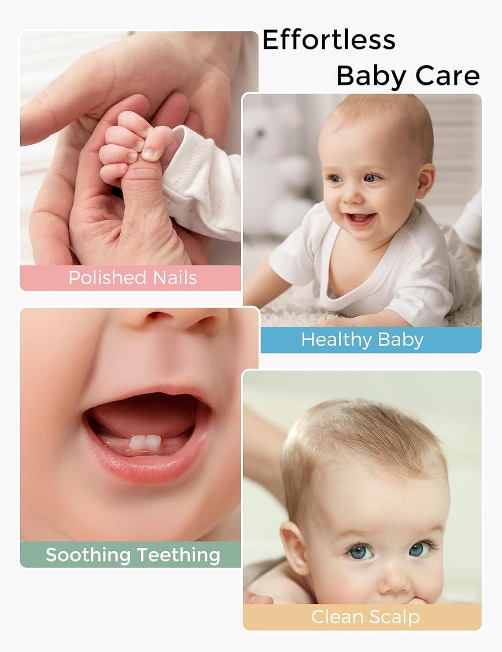 Momcozy Elite Baby Kit - Essential Grooming & Health Care Set | Electric Nail File, Nasal Aspirator, Thermometer & More