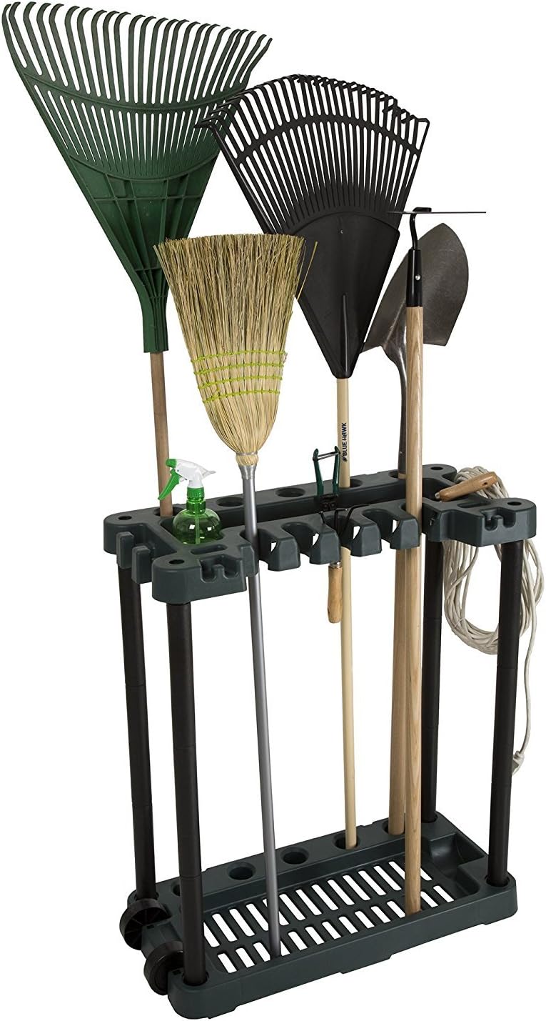 Stalwart Garden Tool Organizer - Utility Rack for 40 Yard Tools | Garage Storage Solution