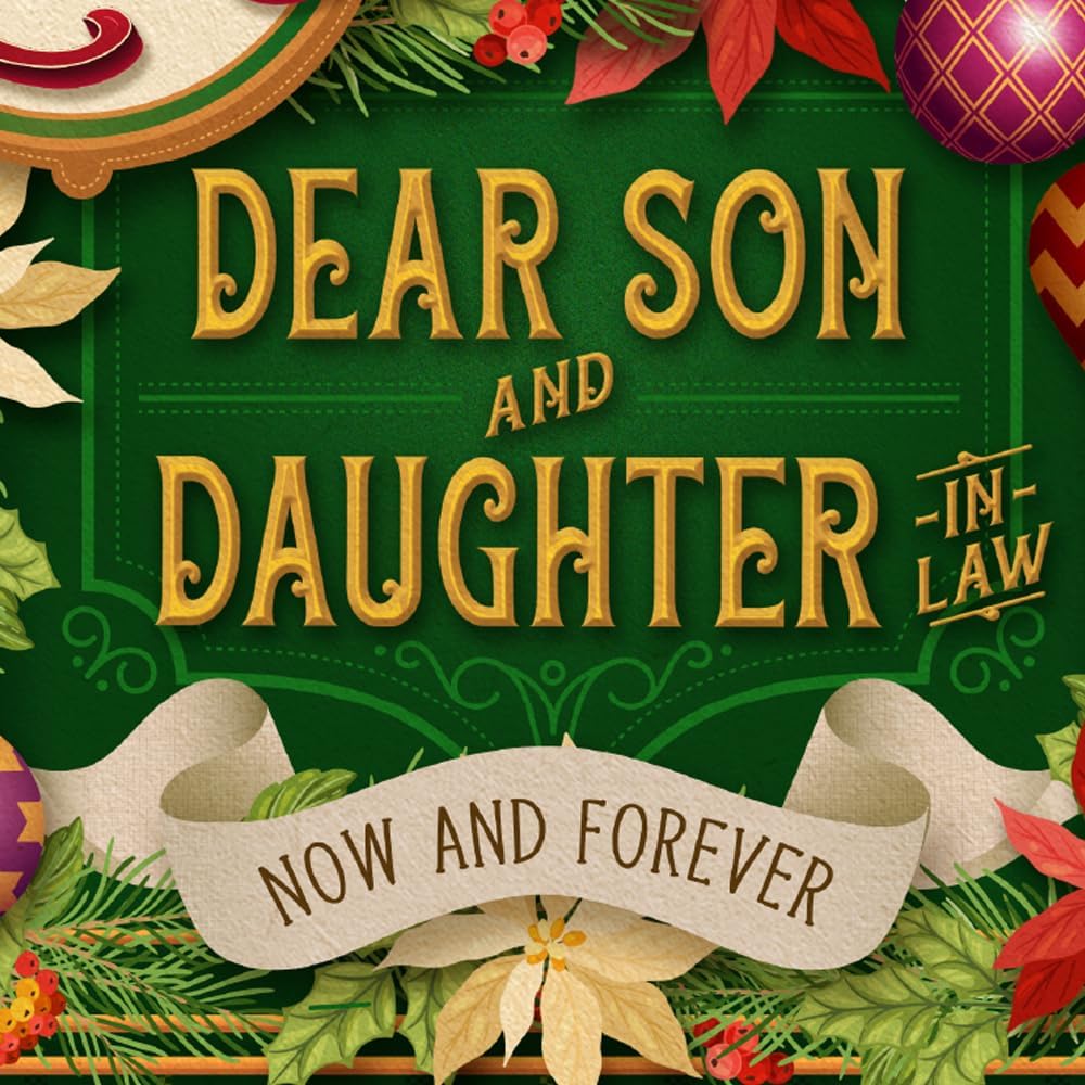 Prime Greetings Christmas Card for Son and Daughter-in-Law - Eco-Friendly, Thick Card Stock | 5in x 7.75in