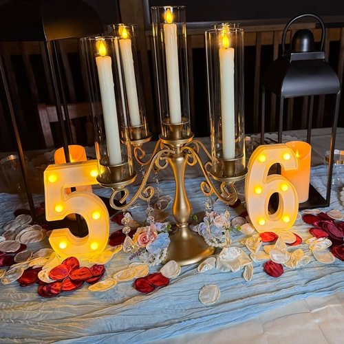 H:8.26 Inches Light Up Numbers 10 Centerpieces Table Sign, Happy 10th Birthday Decorations for Girl, 10 Year Old Anniversary Party Decor for Boy