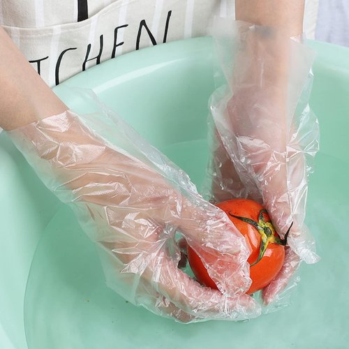 CHEFNENO Disposable Poly Plastic Food Prep Gloves (1200 Gloves) for Food Service Cooking Cleaning Food Handling (600 Pair)