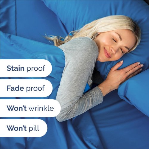 King Size 4-Piece Sheet Set - Comfy, Breathable & Cooling Hotel Luxury Bedding - Deep Pockets, Soft & Wrinkle-Free - Oeko-Tex Certified - Royal Blue