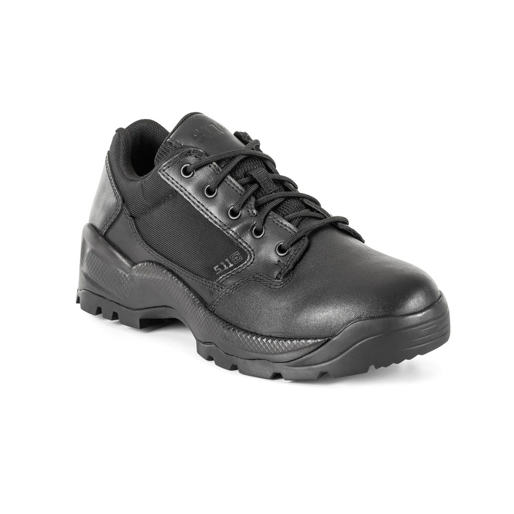 5.11 Tactical Men's ATAC 2.0 Low Shoes - Polished Finish, Shock Mitigation, Superior Grip - Law Enforcement & Military Footwear, Black, 11 Regular, Style 12466
