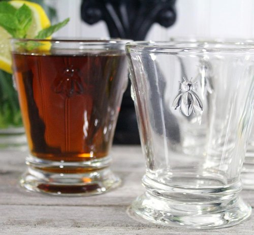 La Rochere Napoleon Bee Tumbler Set of 6 – La Rochere Bee Glassware Sets – Fancy Glassware Drinking Glasses (9 oz)