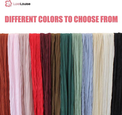 LuxeLouise Cheesecloth Table Runner - 120 Inch Chiffon Gauze for Elegant Table Decor | Dusty Pink 2 Pack