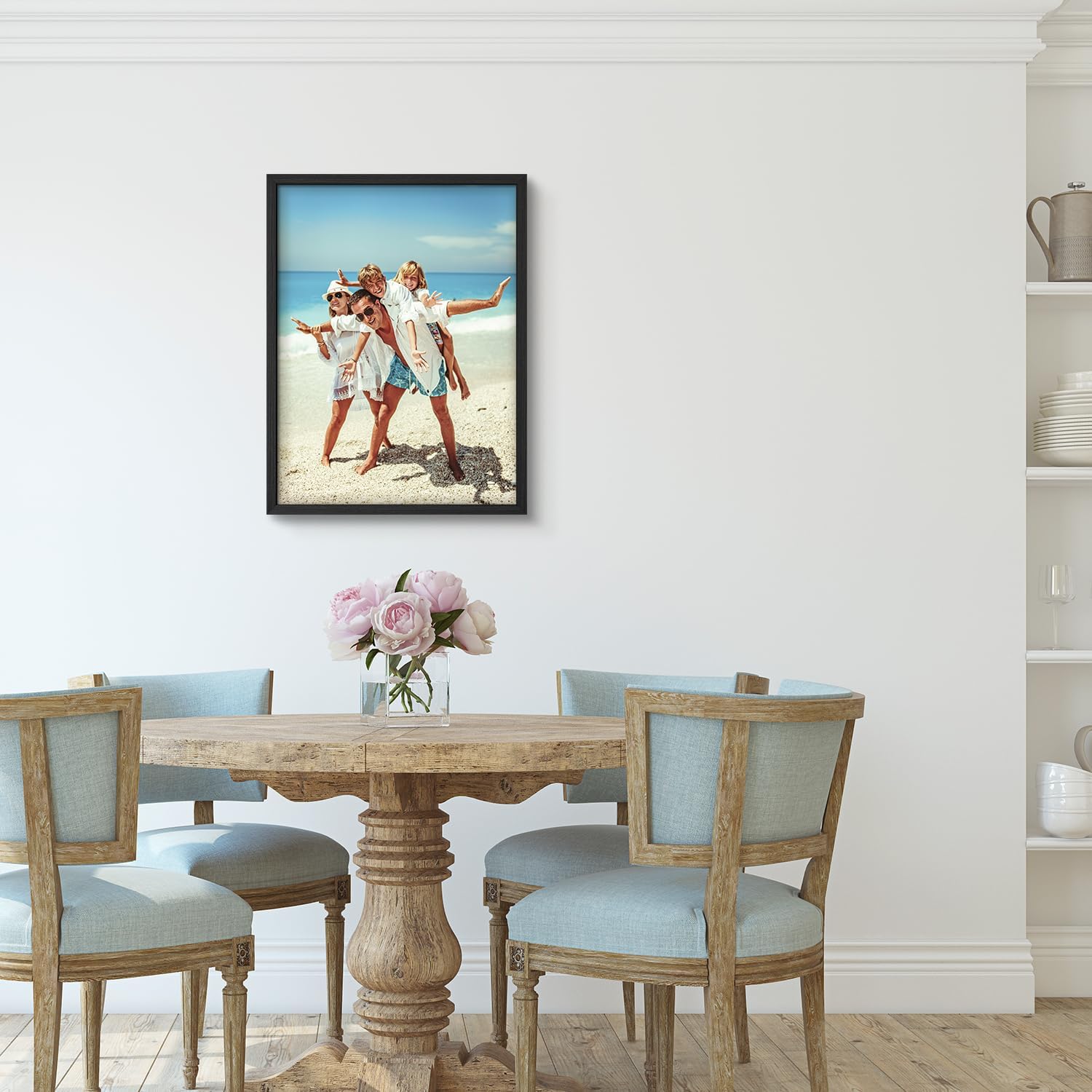 Wall26 Custom Framed Poster - Stylish Canvas Wall Art for Living Room or Bedroom - 8"x10" Black