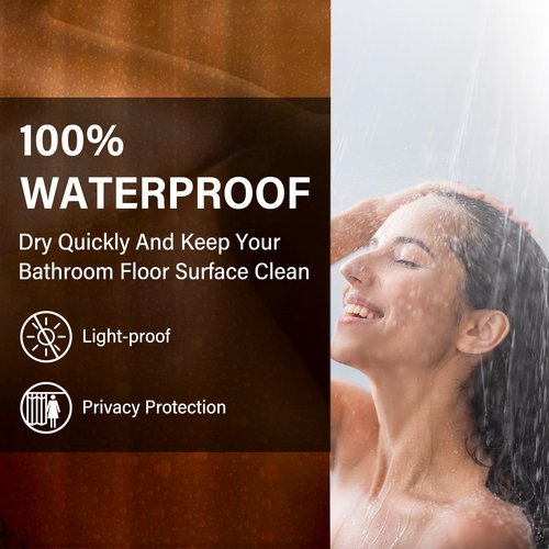KAIRA Black Men Shower Curtain,Pops Shower Curtain,72 x 72 Inches, Funny Bathroom Decor, Easy to Clean Waterproof Polyester Fabric,Includes 12 Hooks