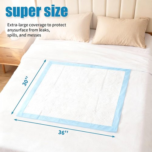 Disposable Bed Pads by Skiennix - Super Absorbent Waterproof Underpads for Adults & Pets | 30" x 36" Size