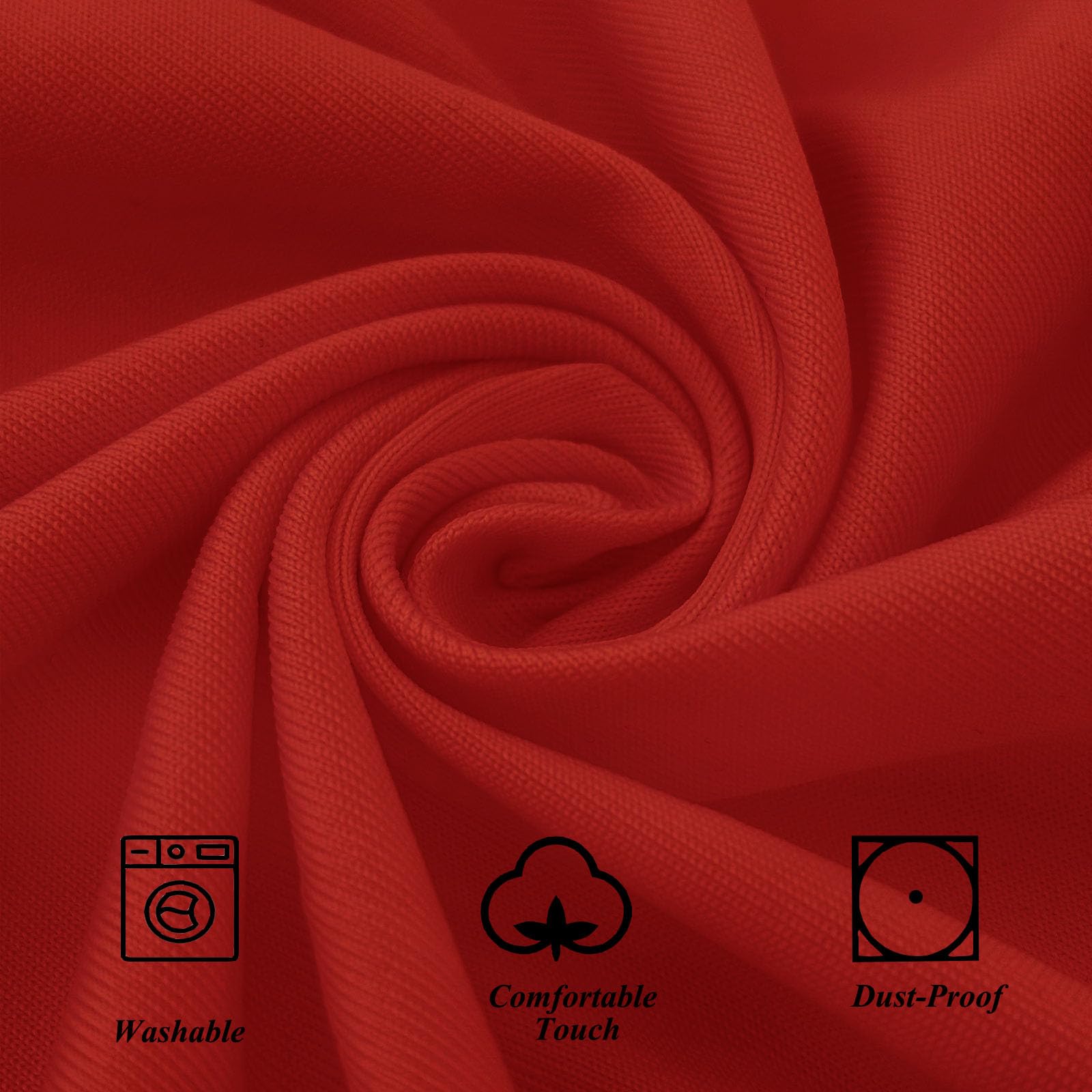4Pack Red Cocktail Table Cover 32x43 Inch Fitted Stretch Cocktail Tablecloth for Round Table Top Cover High Top TableCloths for Party Bar Pub Wedding