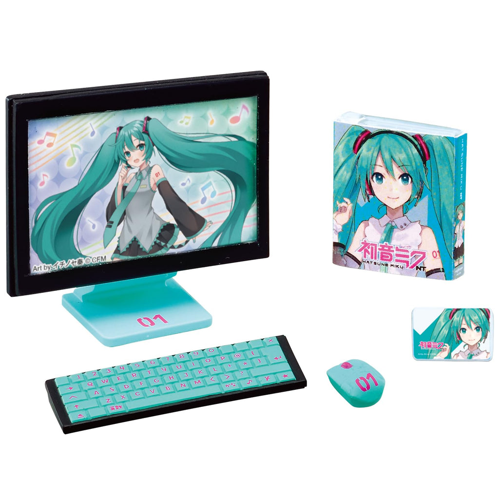 Re-Ment Miku Miku Room Blind Box - Includes 1 of 8 Collectible Mini Figurines - Fun and Versatile Decoration