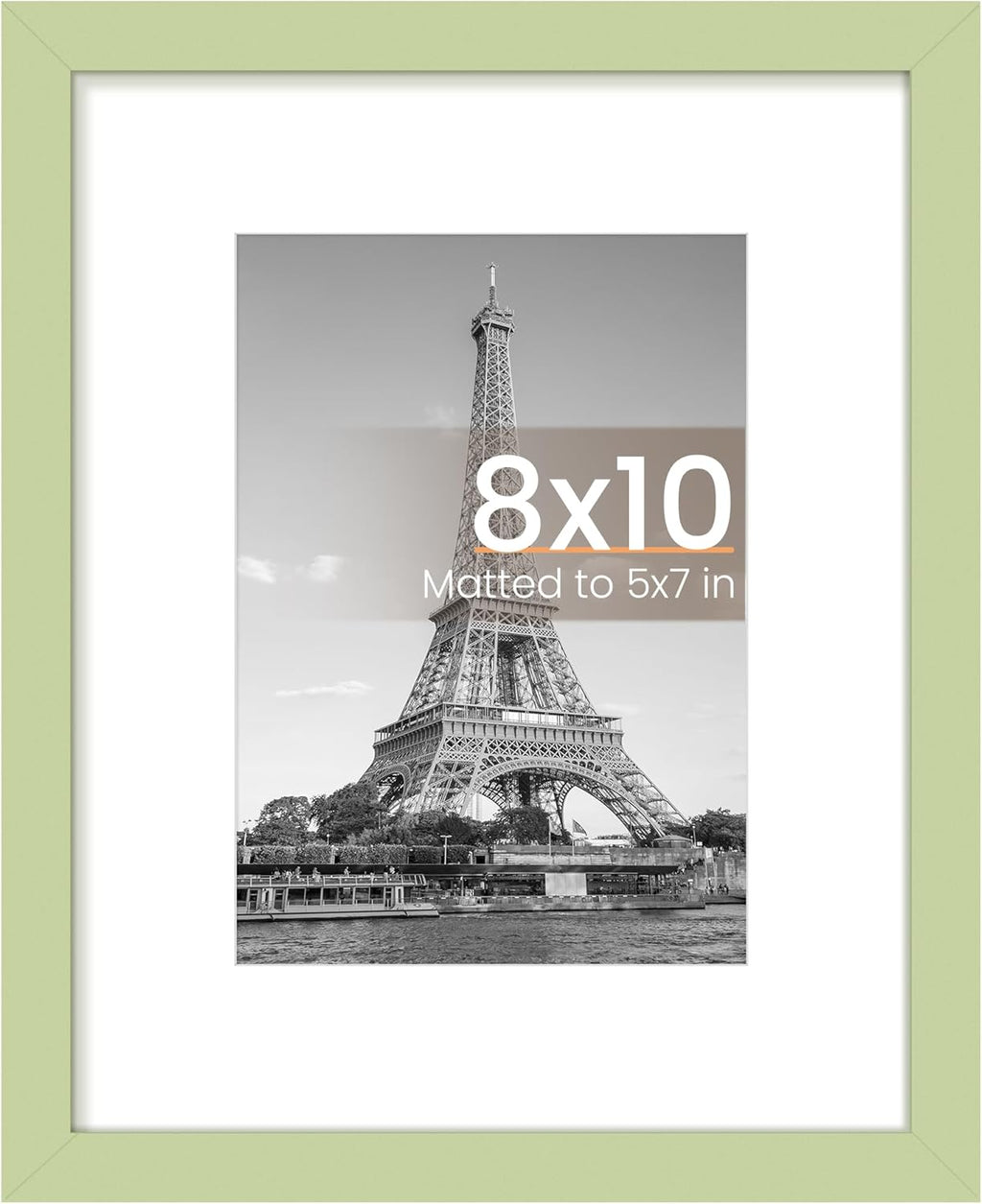 Upsimples 8x10 Picture Frame - Versatile Display for 5x7 or 8x10 Photos | Green, 1 Pack