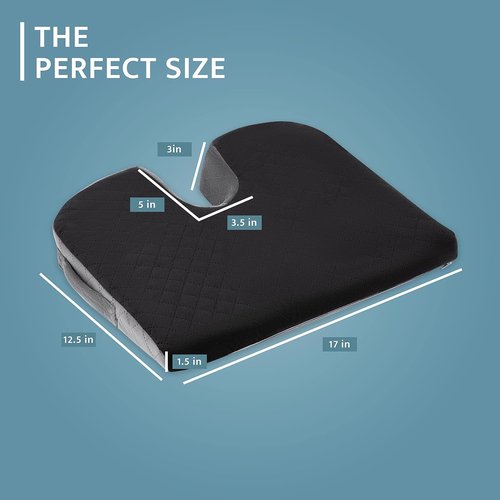 Kölbs Car Seat Cushion - Wedge Cushion for Tailbone Pain Relief | Stylish Jacquard Cover