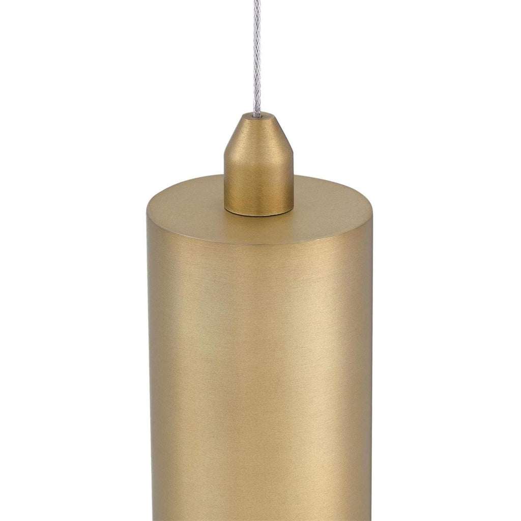 Westinghouse 6111100 Rayman Contemporary One-Light Dimmable LED Indoor Mini Pendant Light Brushed Brass Finish