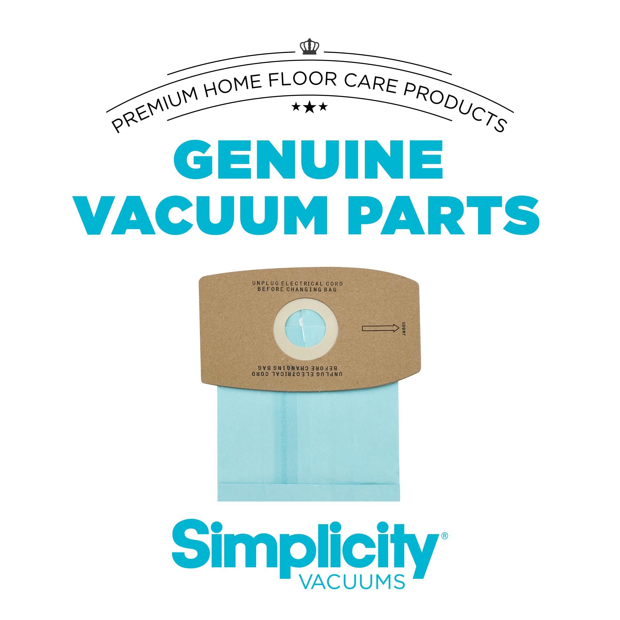 Simplicity Vacuum Bags SS-6 Type S, Sport 6 bags