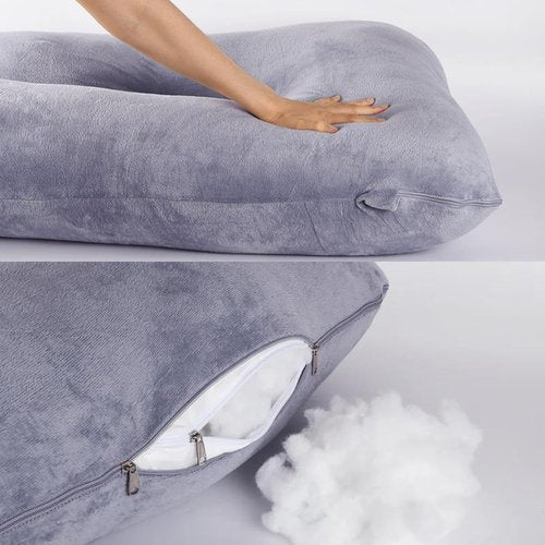 BATTOP Pregnancy Pillow - Full Body Maternity Support for Back, Hips, Legs & Belly | Removable Washable Cover