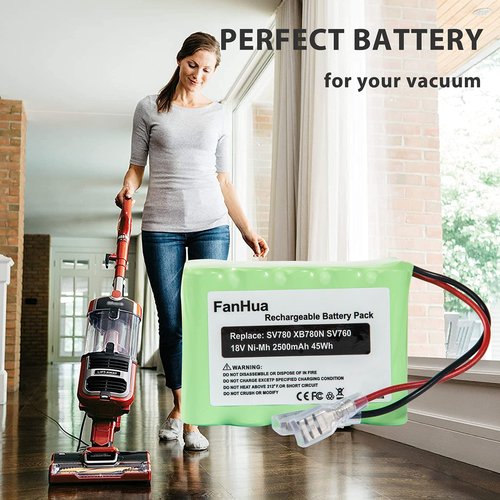 Fanhua XB780N Battery Replacement Compatible with Shark SV780-N XB780N SV760 Series SV780_N_14 SV780N Cordless Pet Perfect Handheld Vacuum 2500mAh Ni-Mh Battery