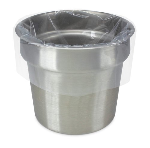 PanSaver Clear Round Pan Liners for Easy Clean Up - Disposable Buffet Pan Liners, Ovenable up to 400F (6 & 7 Quart Round Pan Liner - 15 x 15 IN)