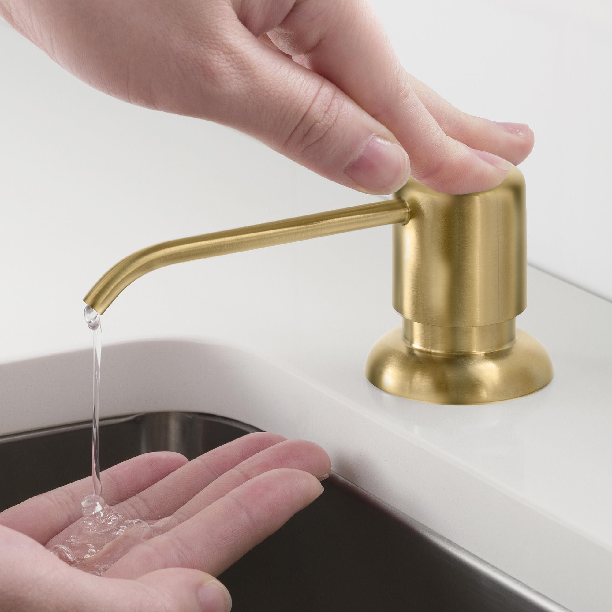 Kraus Spot Free Kitchen Soap Dispenser Boden™ in All-Brite Stainless Steel Finish, KSD-53SFS