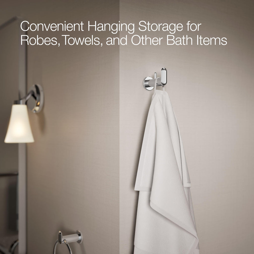 Kohler 97897-CP Kumin™ Robe Hook, Polished Chrome