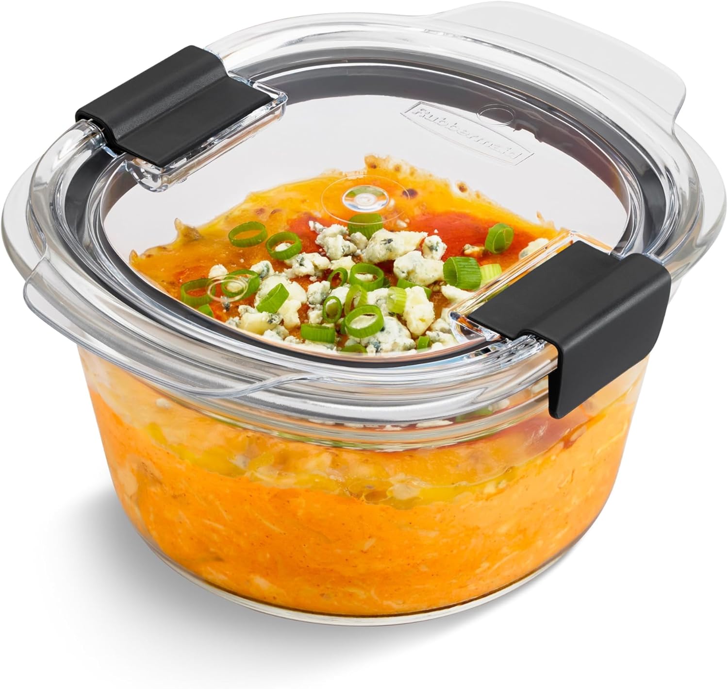 Rubbermaid Brilliance® Glass Round Food Storage Containers - Leak-Proof 6-Piece Set for Meal Prep