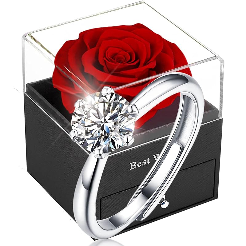Preserved Rose Gift Box - Eternal Real Rose in Luxury Box for Her