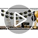 Black and Gold Graduation Banner - Pre-Strung Cap Garland for Class of 2026