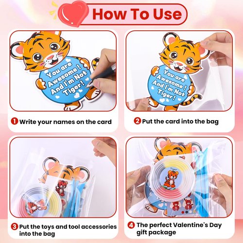 Celltestria Valentines Day Gifts Toys for Kids 12pcs Animal Air Dry Clay DIY Kit with Cards for Boys Girls Easter Party Favors Classroom School Prize Rewards Birstday Gifts Exchange
