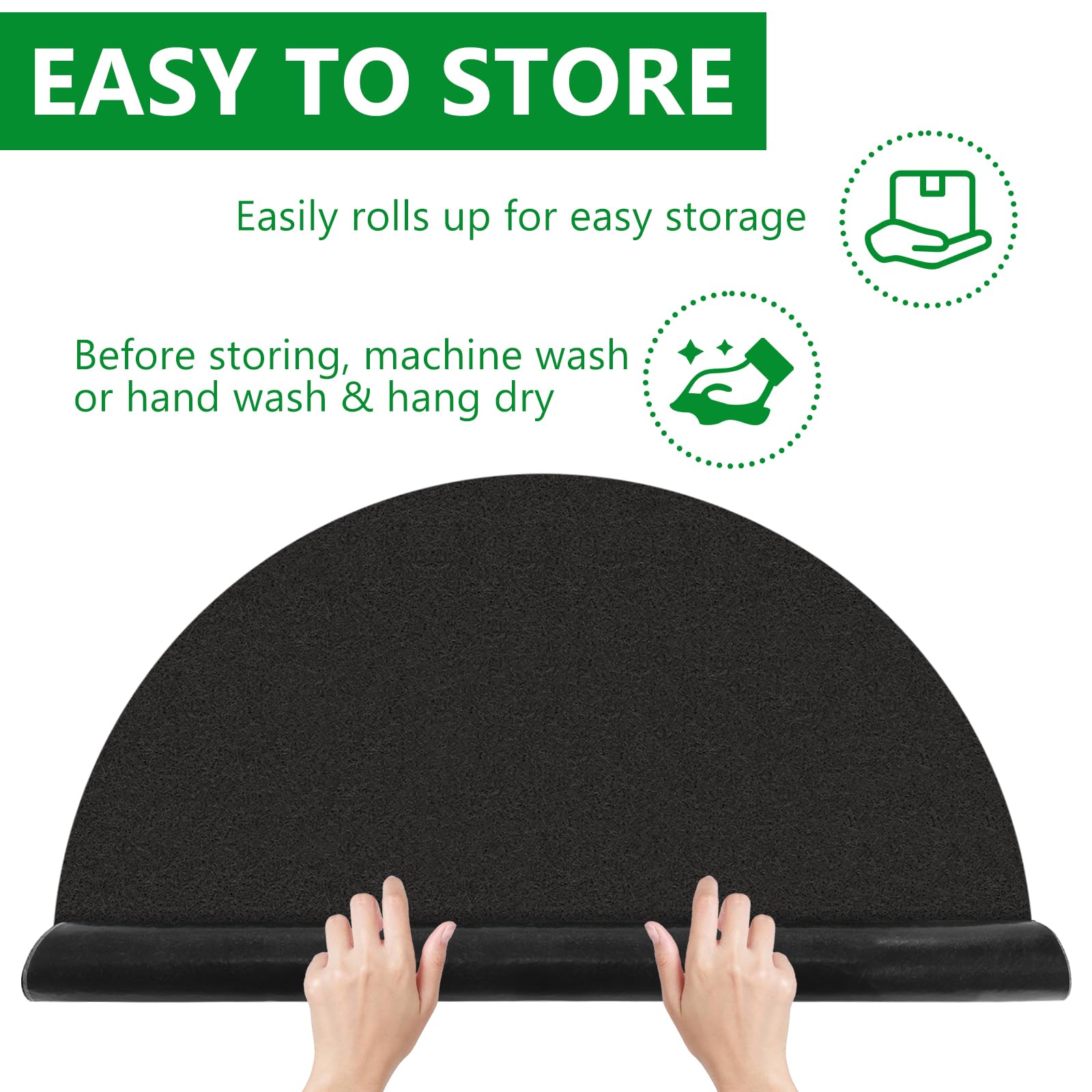 Sibosen 30" Christmas Tree Stand Mat Black Non-Slip Felt Christmas Tree Mat Tree Floor Protector from Spills Scratches Christmas Home Decor for Winter Xmas Holiday Under Tree to Protective Floor