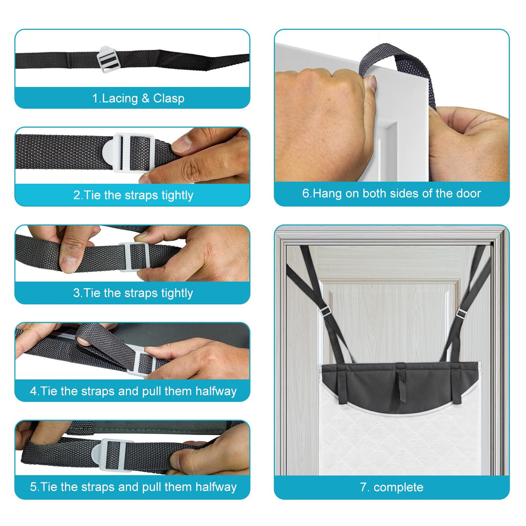Over The Door Steamer Pad + Gloves For Handheld Steamer Stand For Clothes,Door Press Pad For,Portable Ironing Mat For Traveling