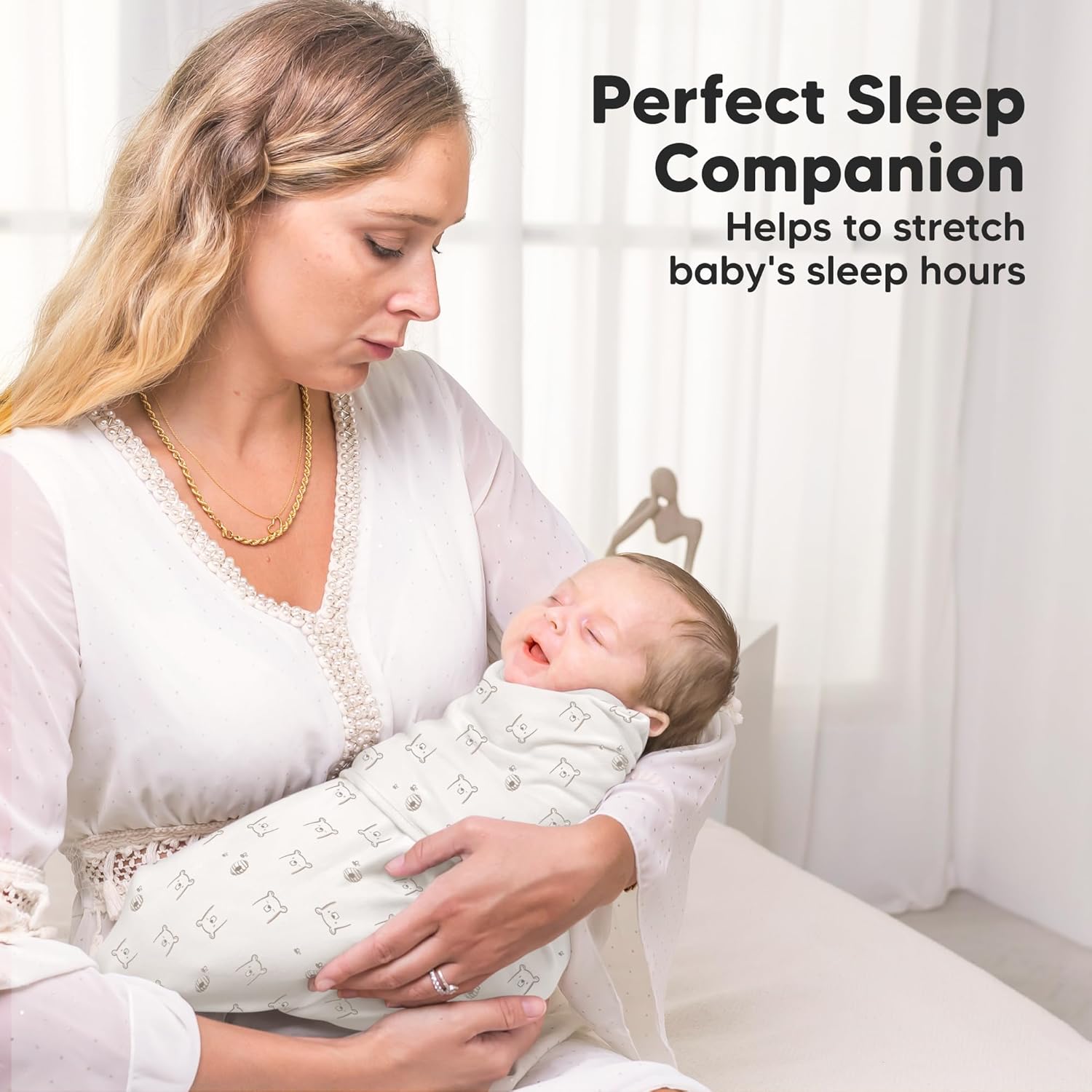 Skiennix Baby Swaddle Sleep Sacks - 3-Pack Zippered Swaddles for Newborns 0-3 Months | Soft & Durable Design