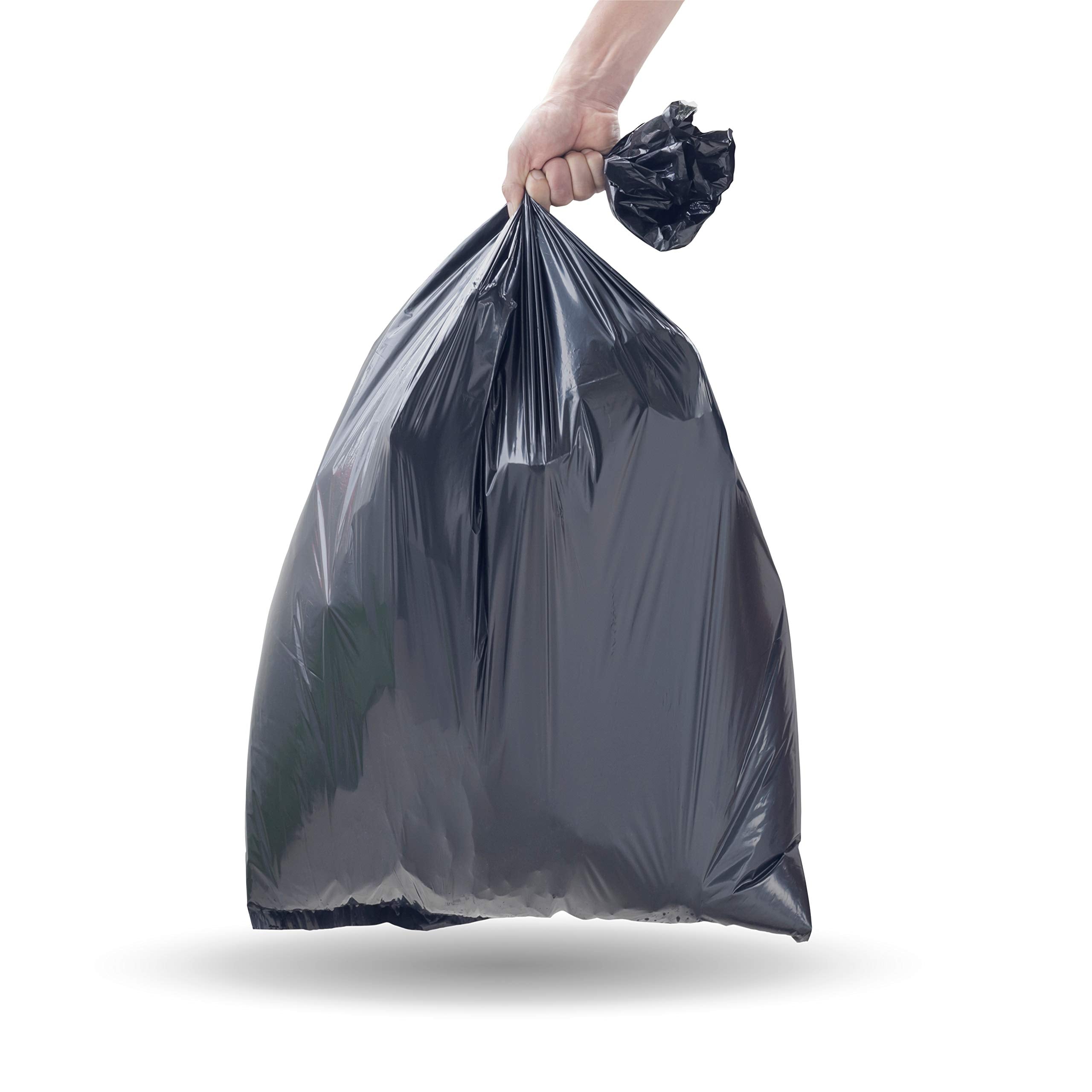 Reli. Premium 50 Gallon Trash Bags | 150 Count | Made in USA | Heavy Duty | Bulk | SuperValue | Black Multi-Use Garbage Bags