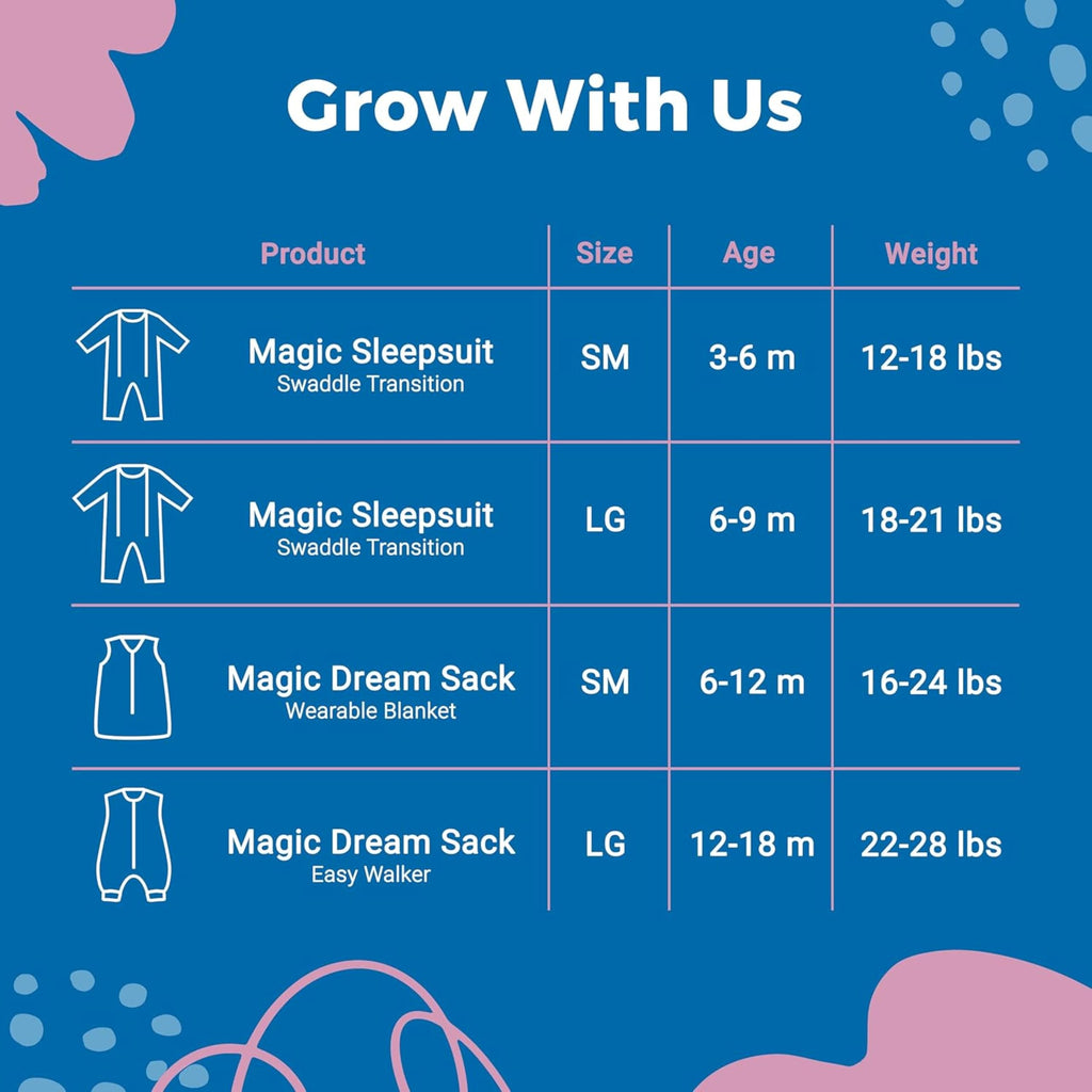 Magic Sleepsuit Baby Merlin's Microfleece Baby Swaddle Transition Product - Soft and Cozy Design, Double Zipper for Easy Diaper Changes, Promotes Safe Sleep, 3-6 Months - Cream - Small 12-18lbs