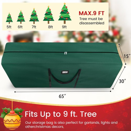 Heavy Duty 600D Oxford Christmas Tree Storage Bag by [Brand Name] - Extra Large Capacity with Reinforced Handles & Dual Zipper