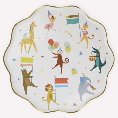 Meri Meri Animal Parade Dinner Plates (Pack of 8)