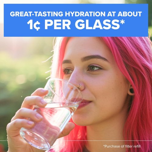Brita UltraMax Water Dispenser - 27 Cup Capacity with 1 BritaPlus Filter - White Finish